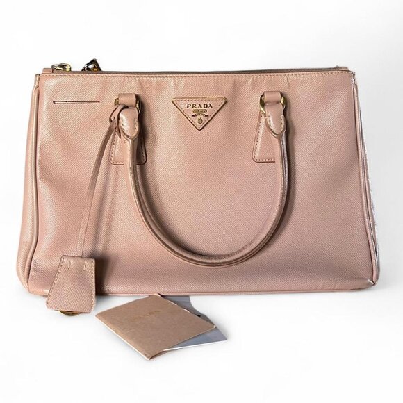 100% Authentic Prada Saffiano Lux Leather Top Handle Bag - Picture 1 of 8